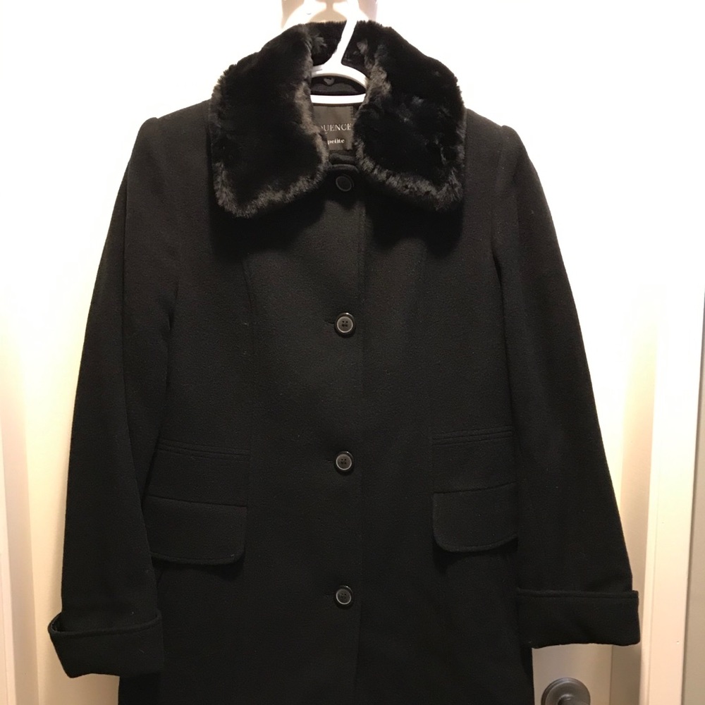 Vintage VI Sequence Black Peacoat